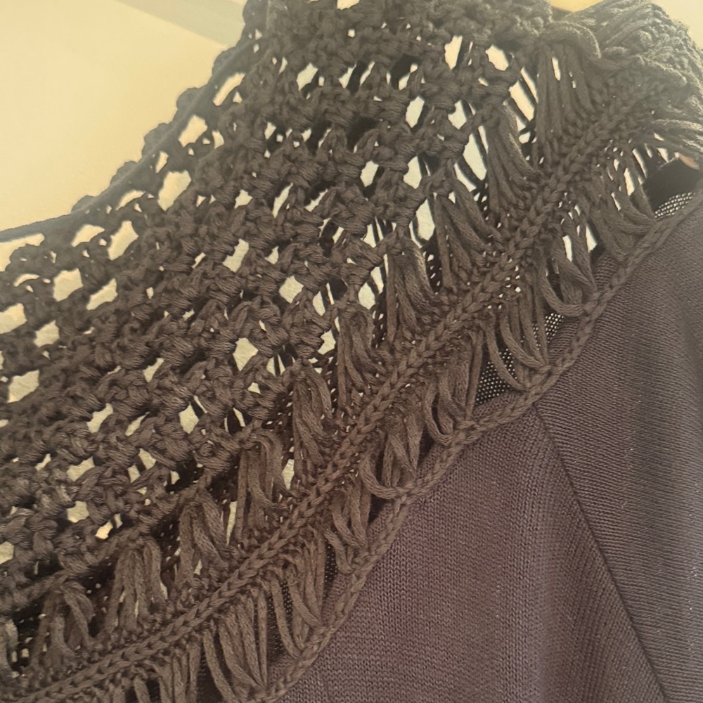 We The Free Black Crochet Yoke Tunic Top - Picture 4 of 5
